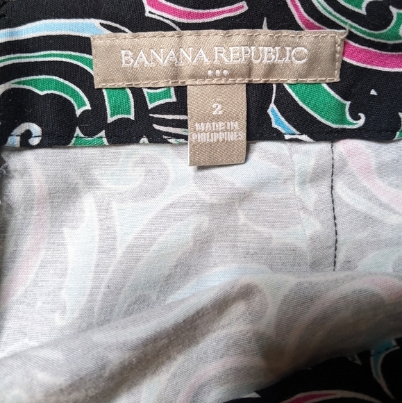 Banana Republic bold print pencil skirt Size 2 - Picture 2 of 5